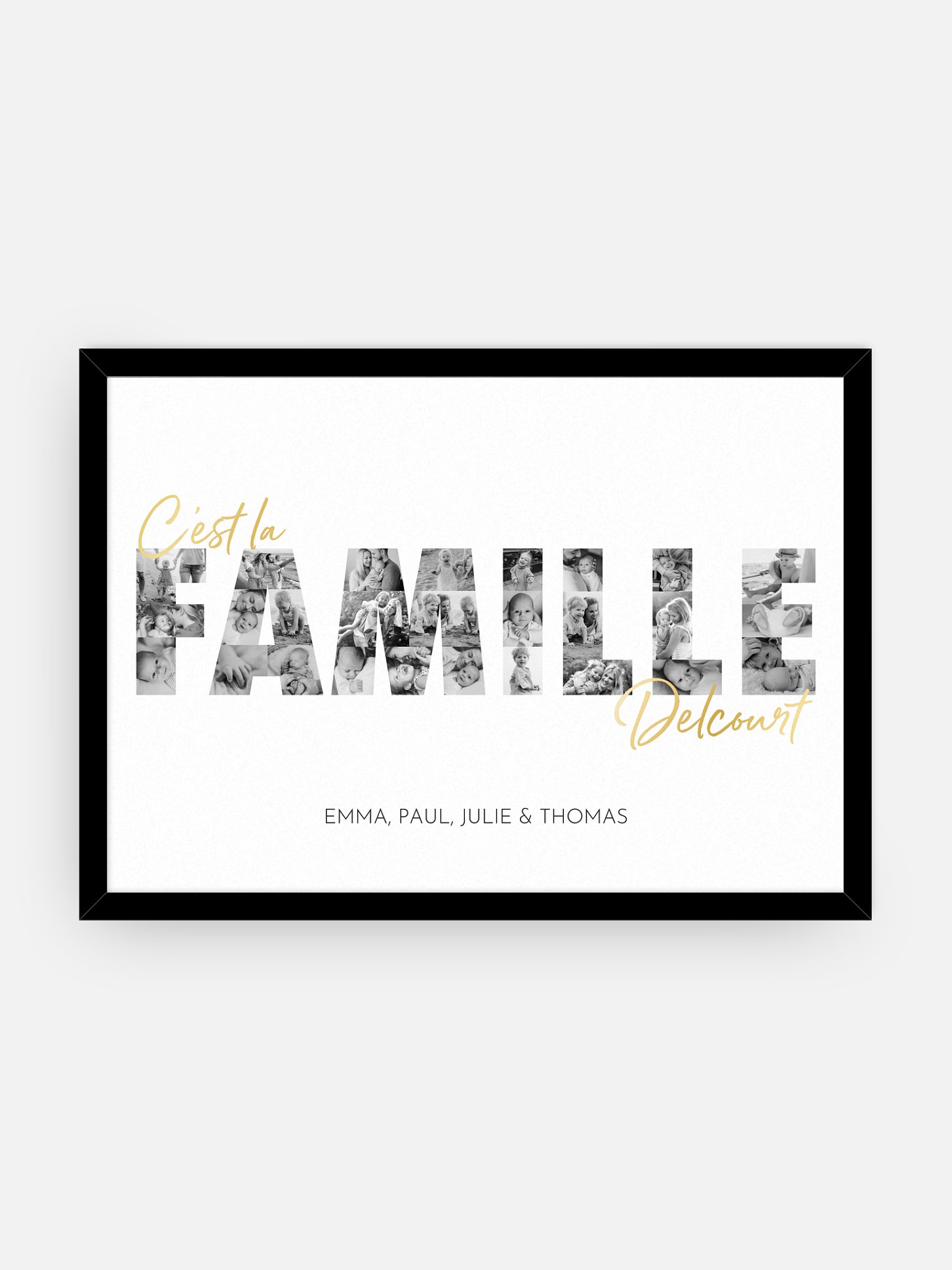 Affiche Des photos de famille