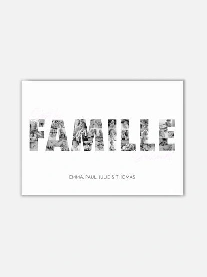 Affiche Des photos de famille
