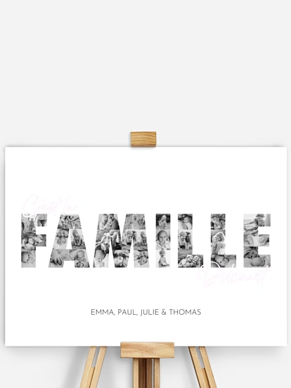 Affiche Des photos de famille