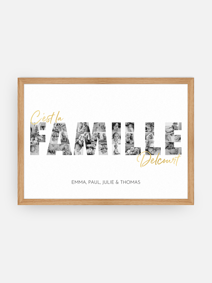 Affiche Des photos de famille