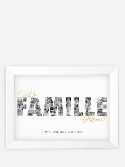 Affiche Des photos de famille