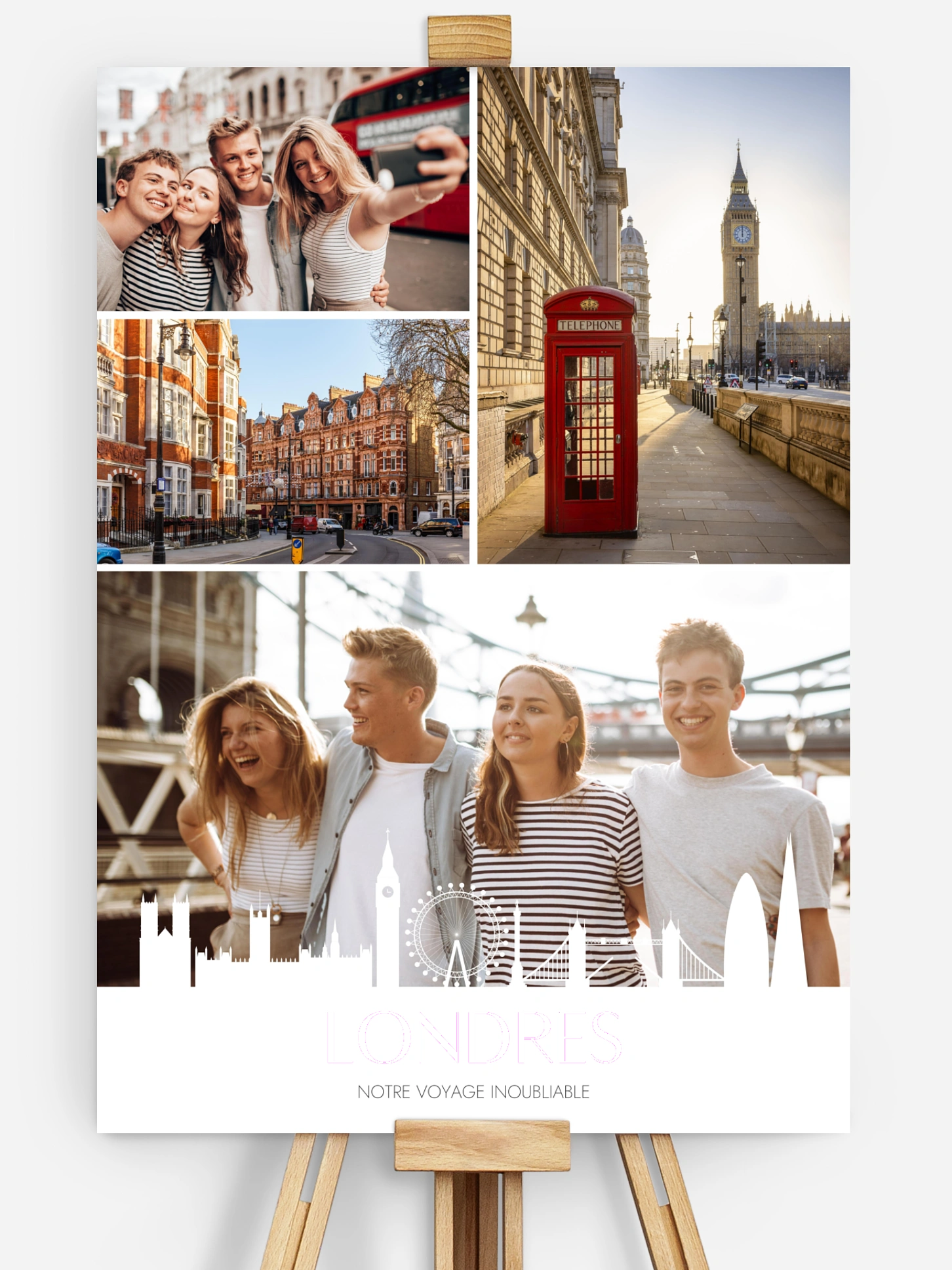 Affiche Londres Collage