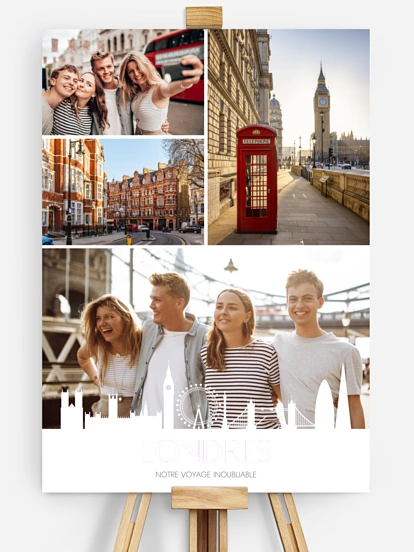 Affiche Londres Collage