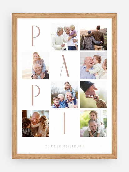 Affiche Little Collage Papi