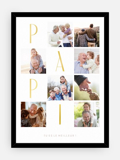 Affiche Little Collage Papi
