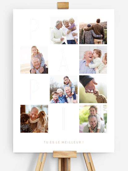Affiche Little Collage Papi