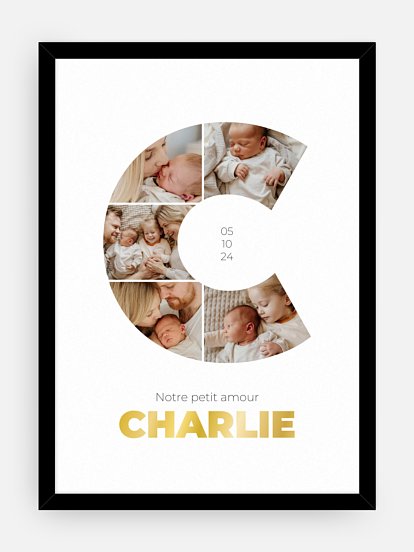 Affiche Lettre C
