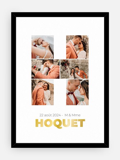 Affiche Lettre H