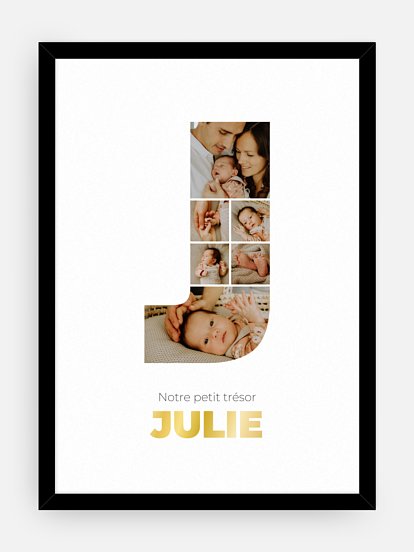 Affiche Lettre J