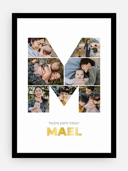 Affiche Lettre M