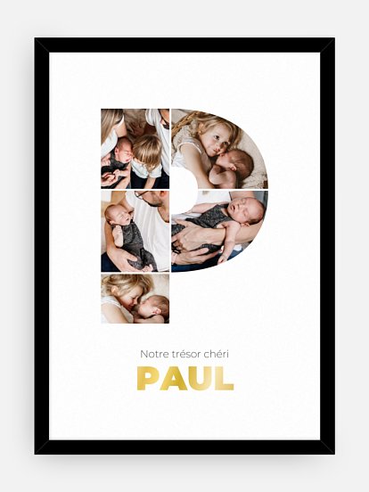 Affiche Lettre P