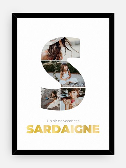 Affiche Lettre S