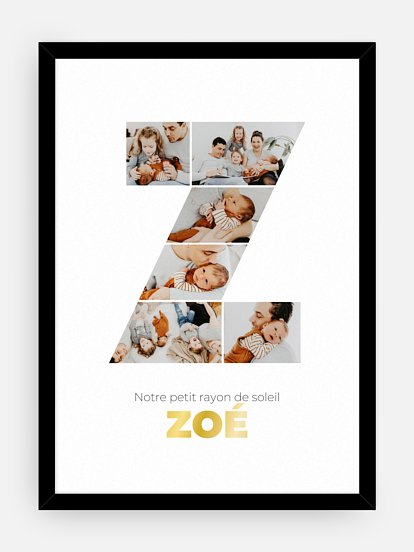Affiche Lettre Z