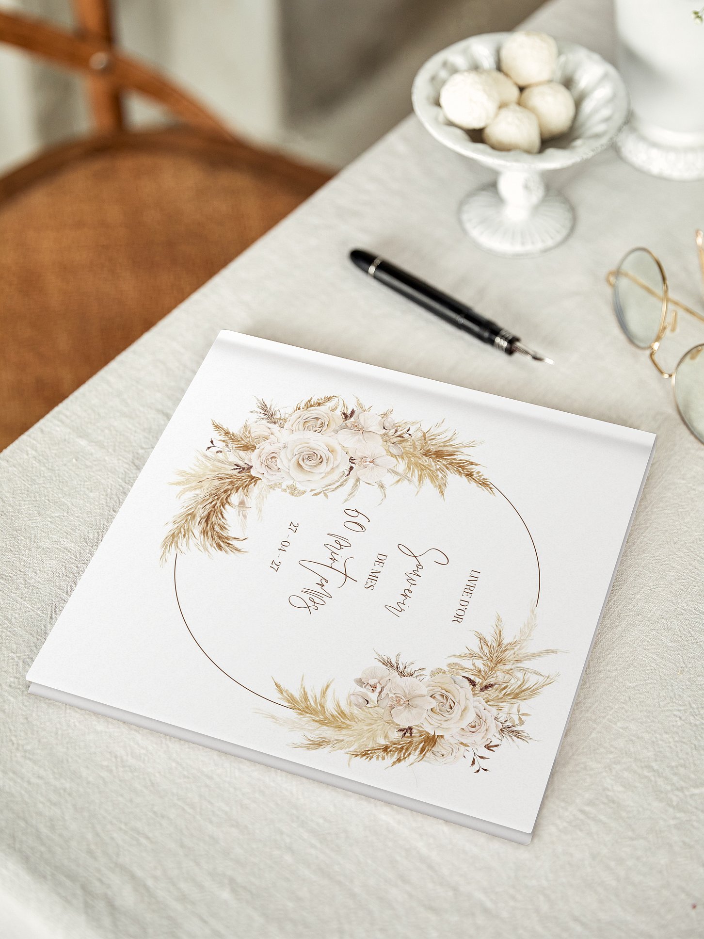 Livre d'or anniversaire Elegant Boho