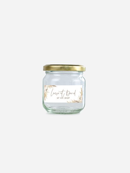 Étiquette cadeau mariage Elegant Boho