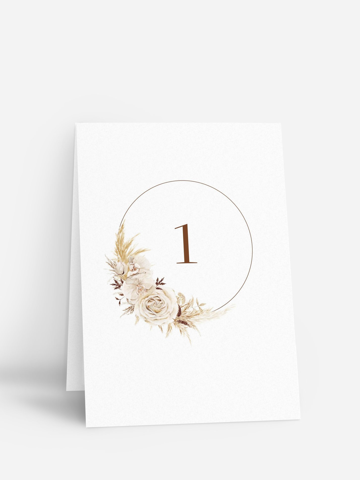 Numéro de table mariage Elegant Boho