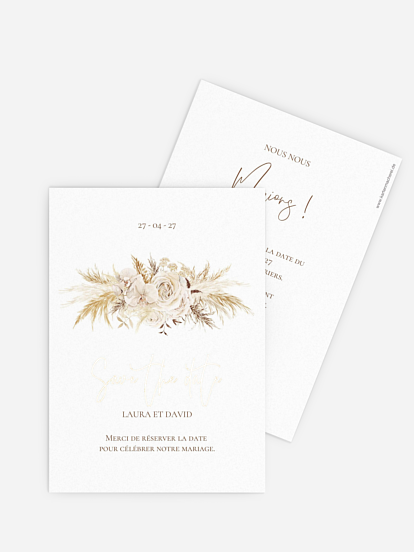 Save the date Elegant Boho