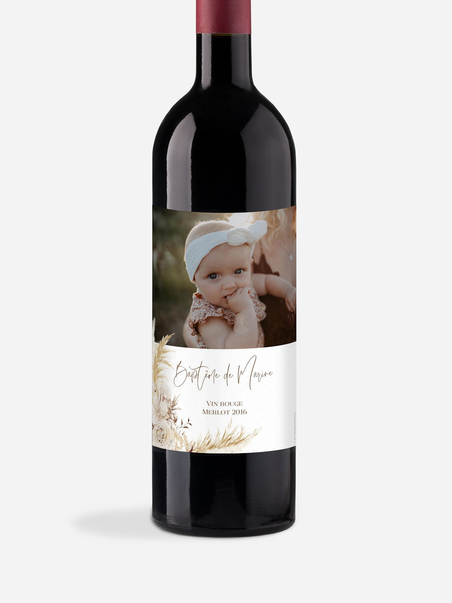 Étiquette pour bouteille Elegant Boho