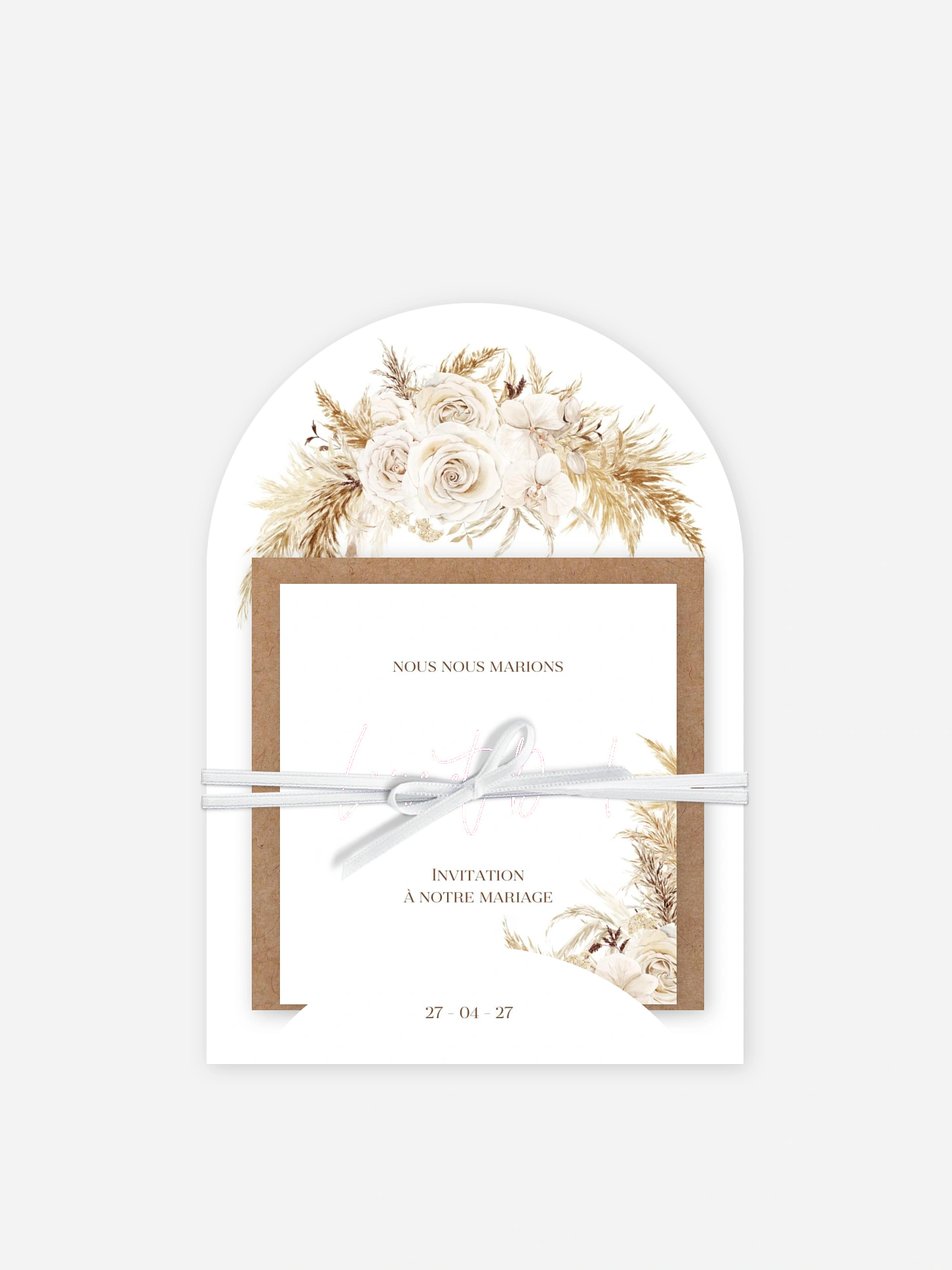 Faire-part de mariage Elegant Boho