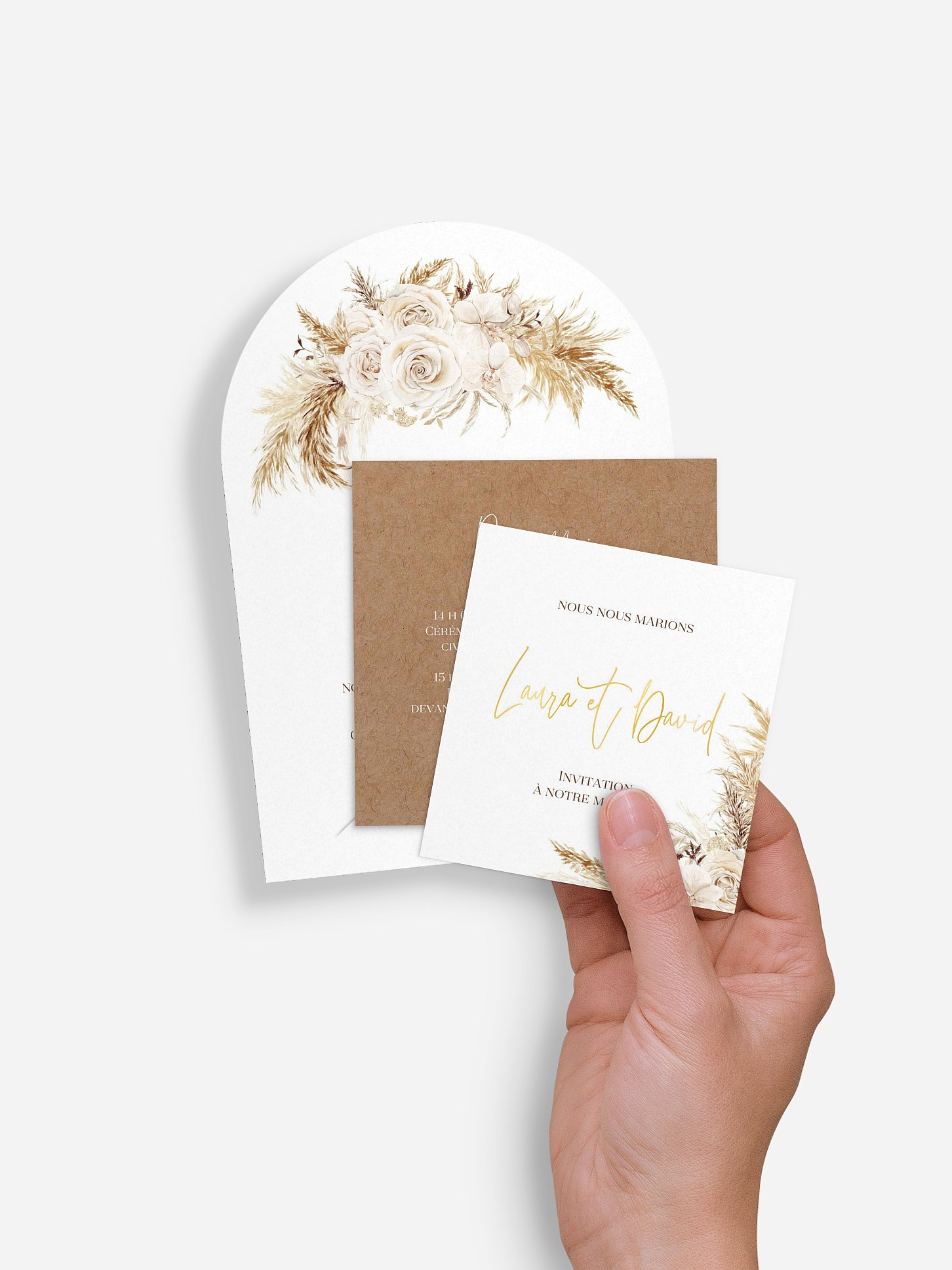 Faire-part de mariage Elegant Boho