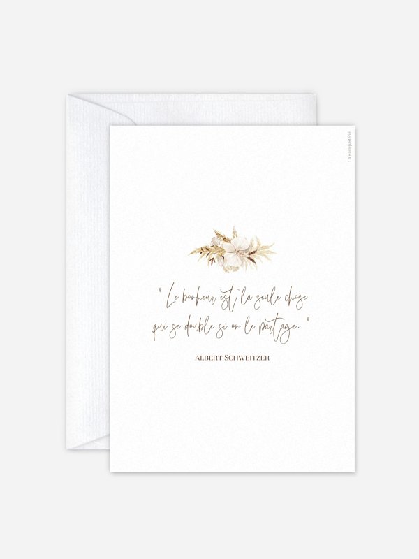 Faire-part de mariage Elegant Boho