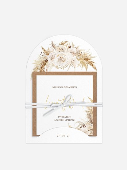 Faire-part de mariage Elegant Boho