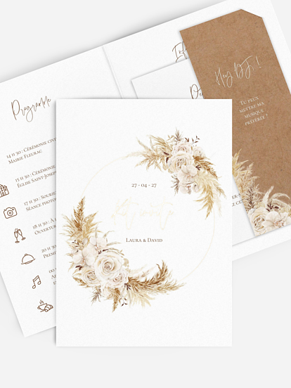 Programme mariage Elegant Boho