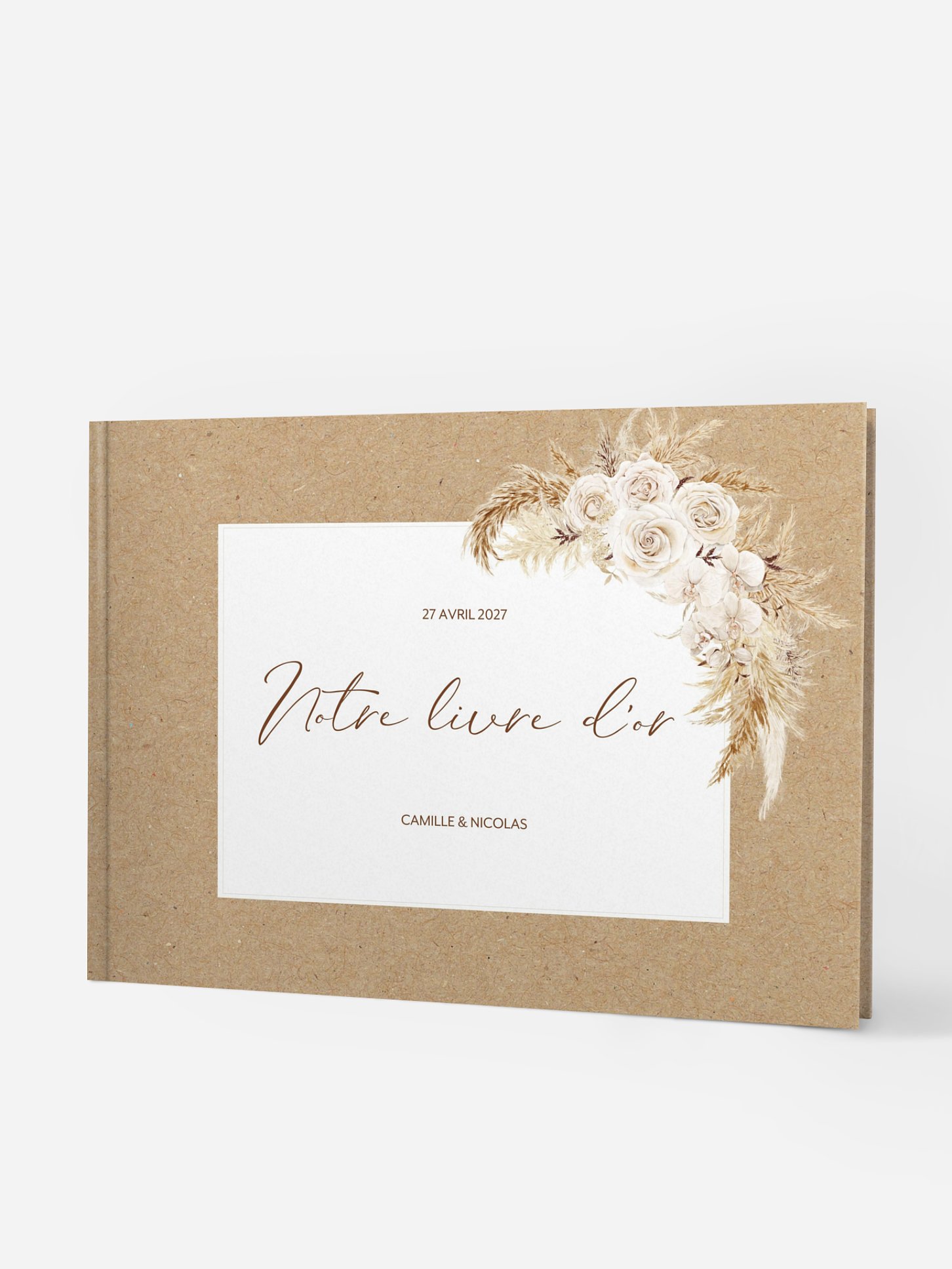 Livre d'or Roses Boho