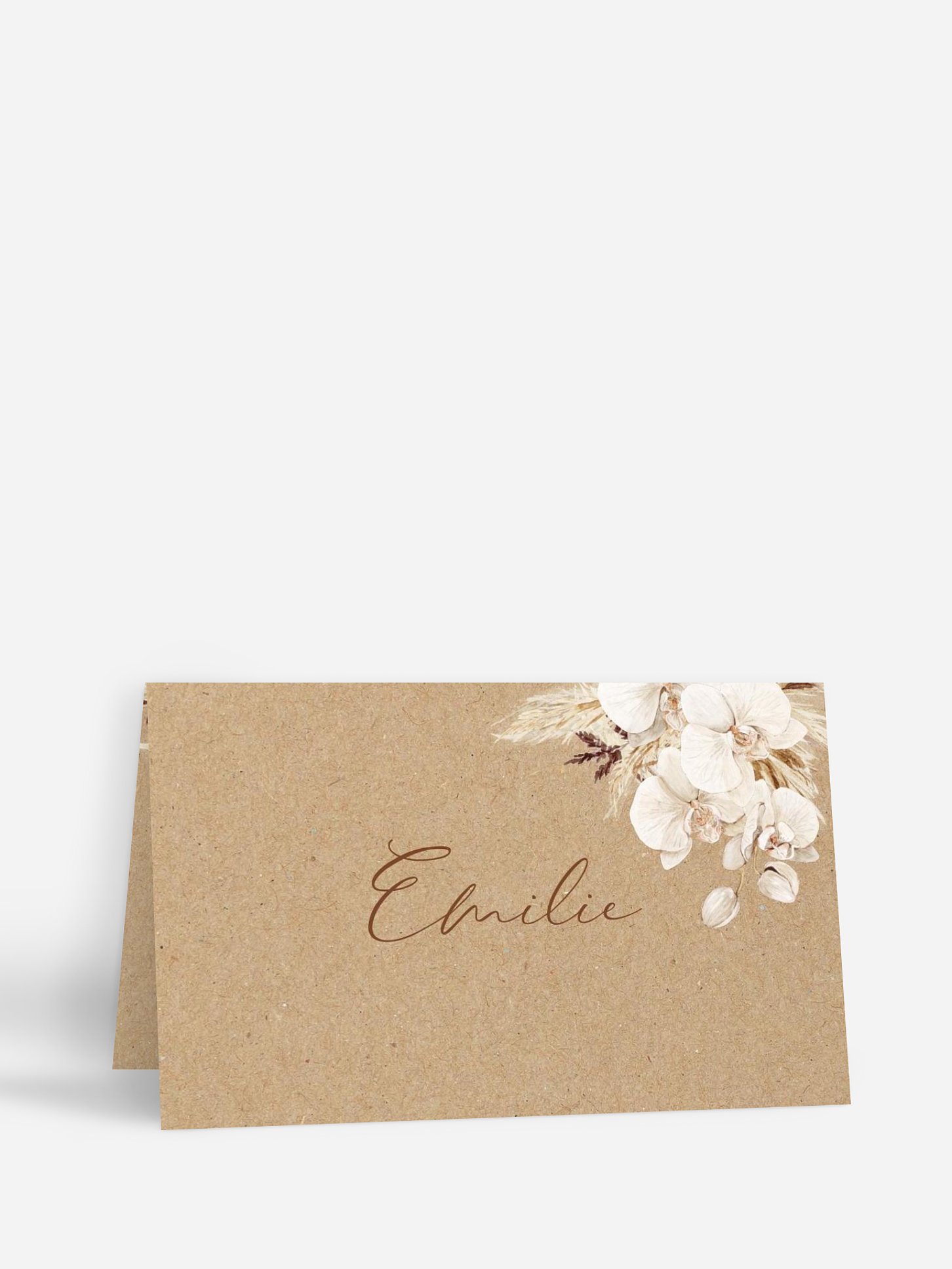 Marque-place mariage Roses Boho
