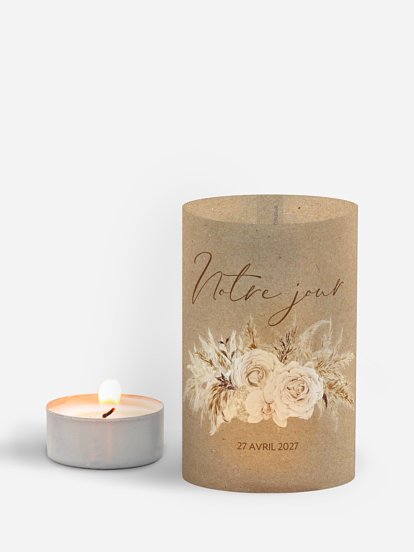 Photophore Roses Boho