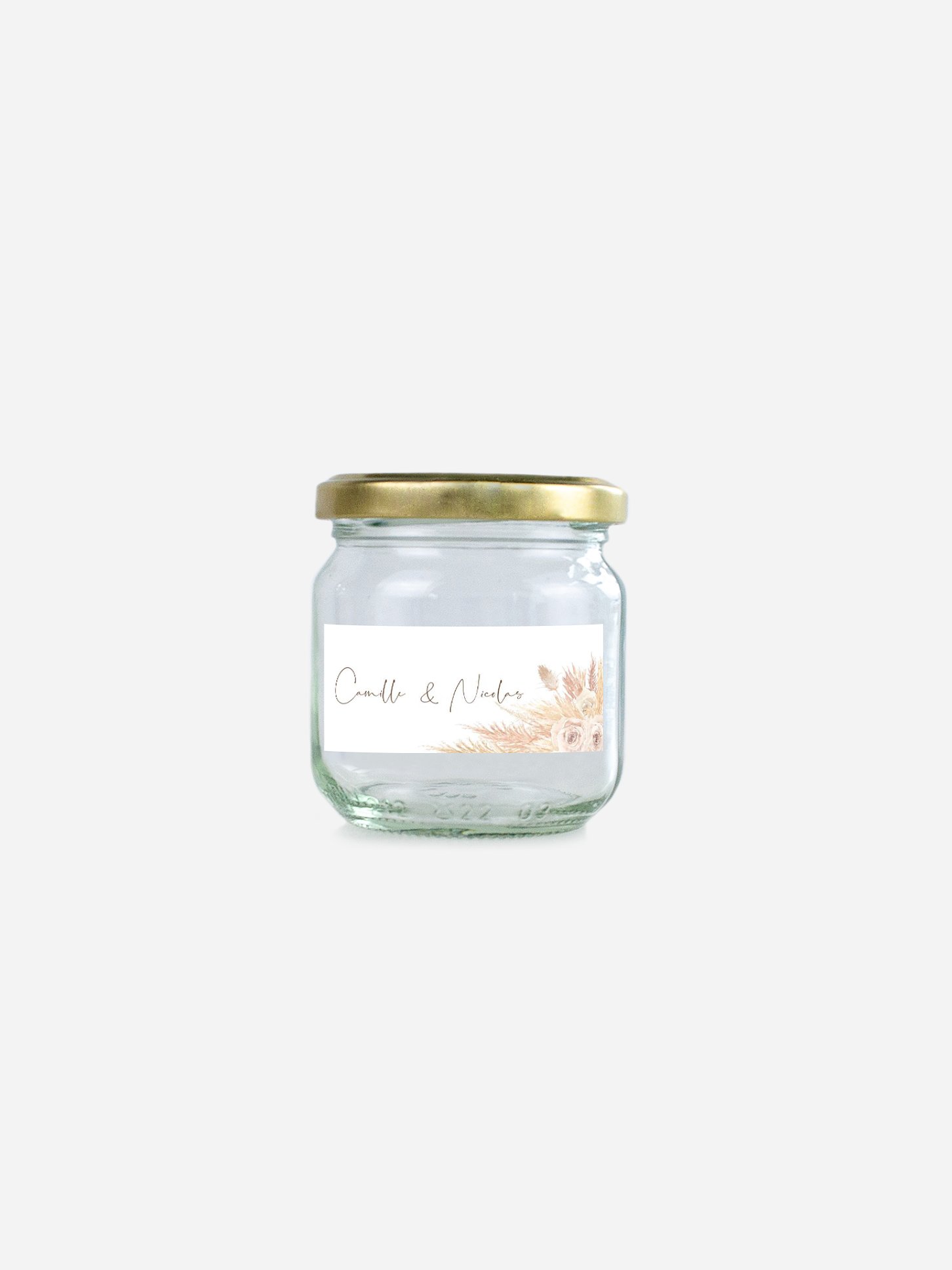 Étiquette cadeau mariage Boho Pampas