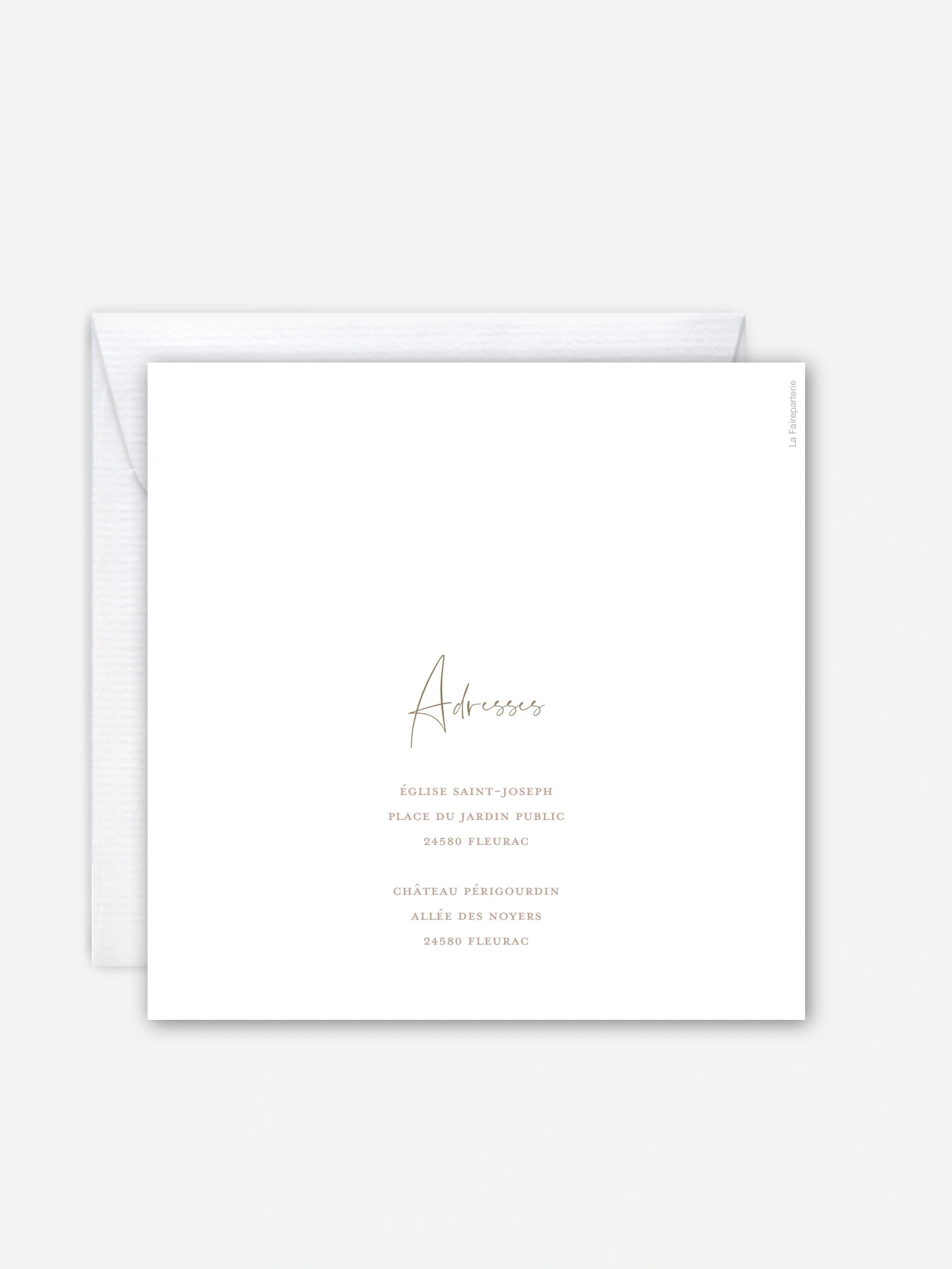 Faire-part de mariage Pampas douces