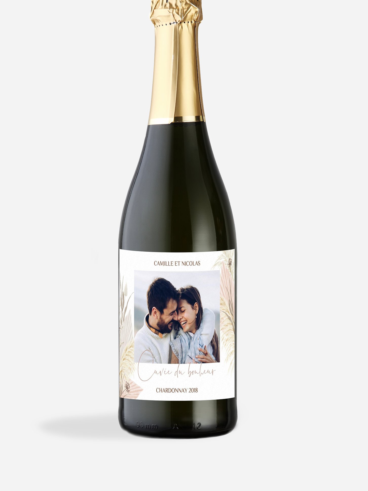 Étiquette bouteille Touche de coton