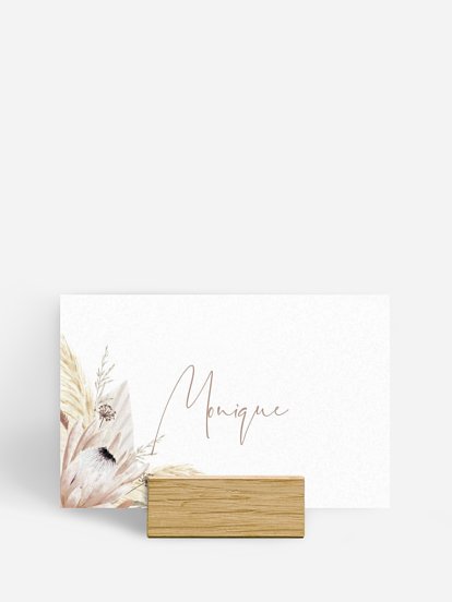 Marque-place mariage Touche de coton