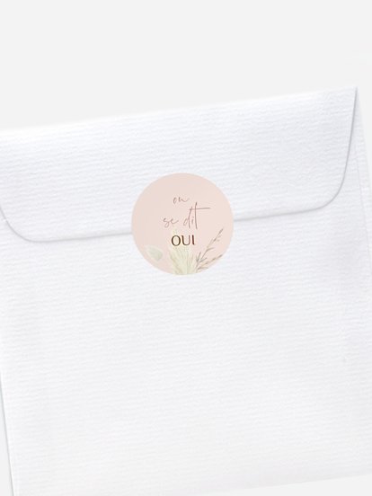 Stickers mariage Touche de coton