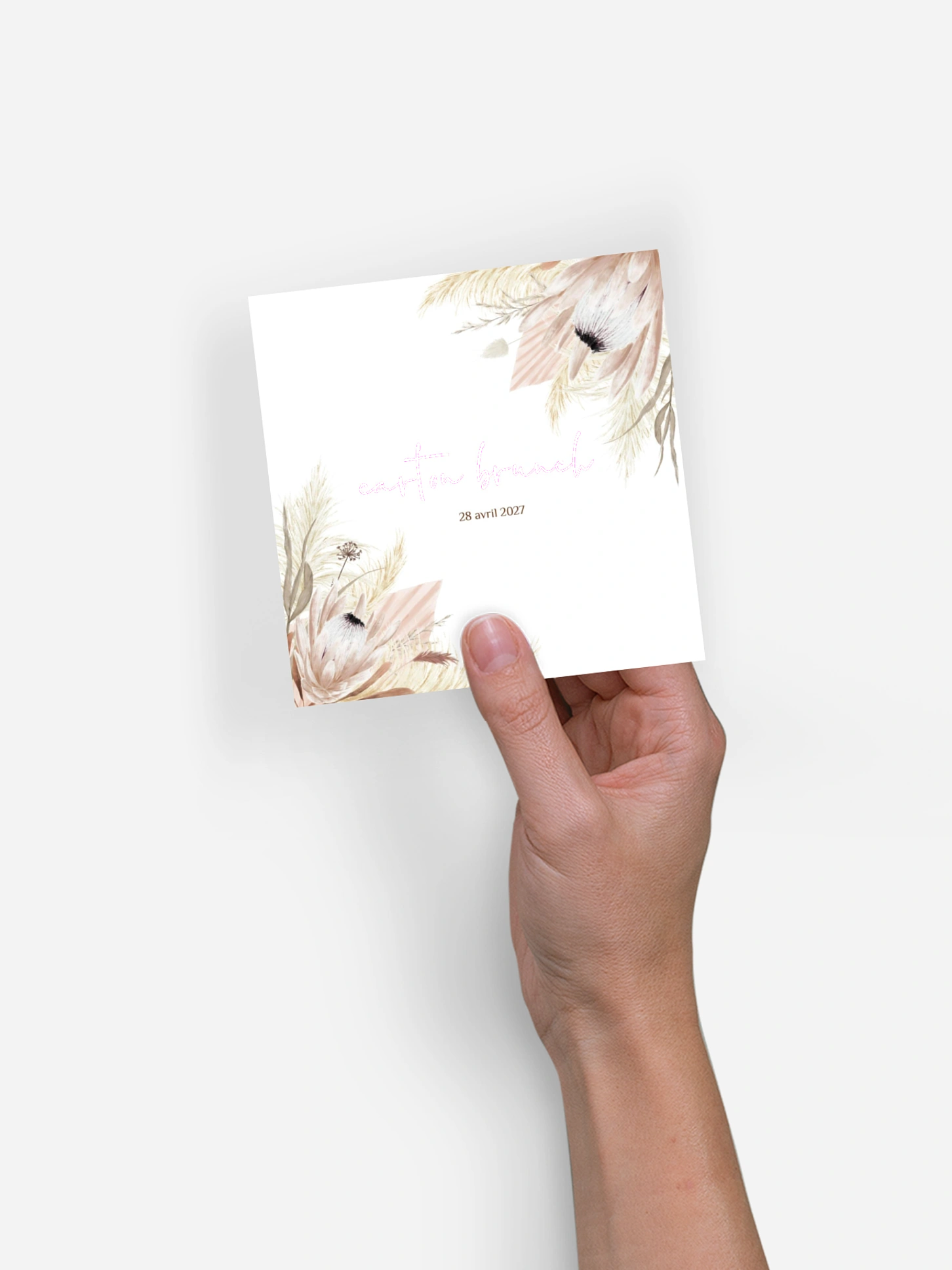 Carte brunch Touche de coton