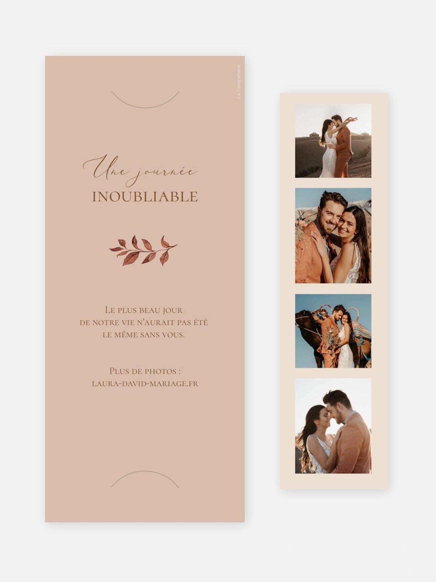 Carte de remerciements Bohemian Bouquet