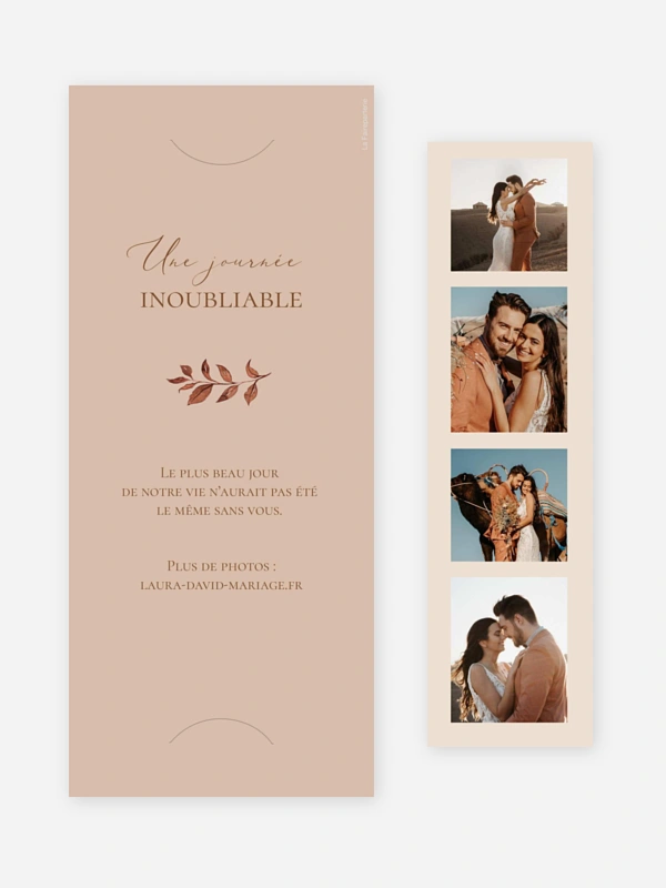 Carte de remerciements Bohemian Bouquet