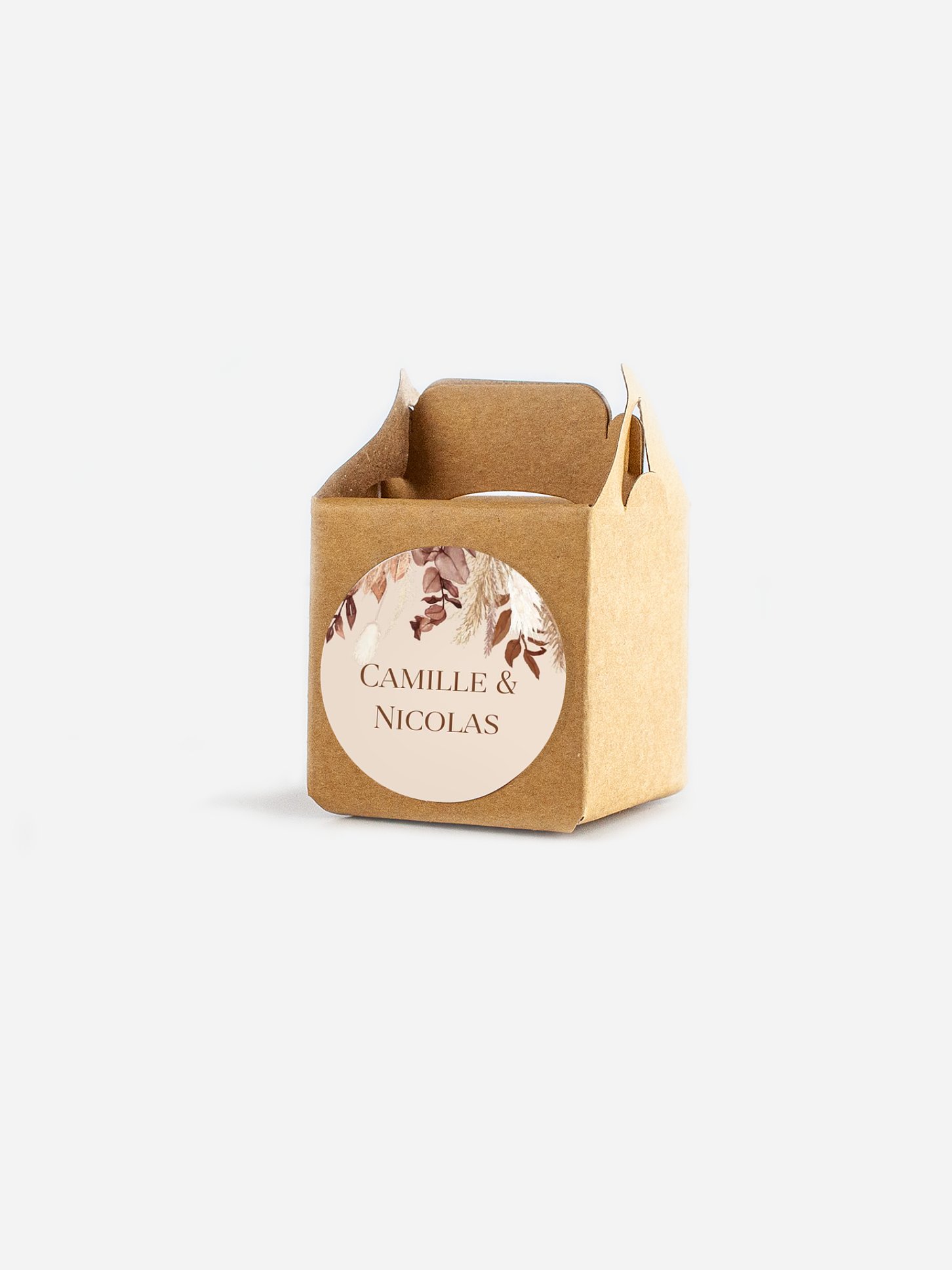 Étiquette cadeau mariage Bohemian Bouquet