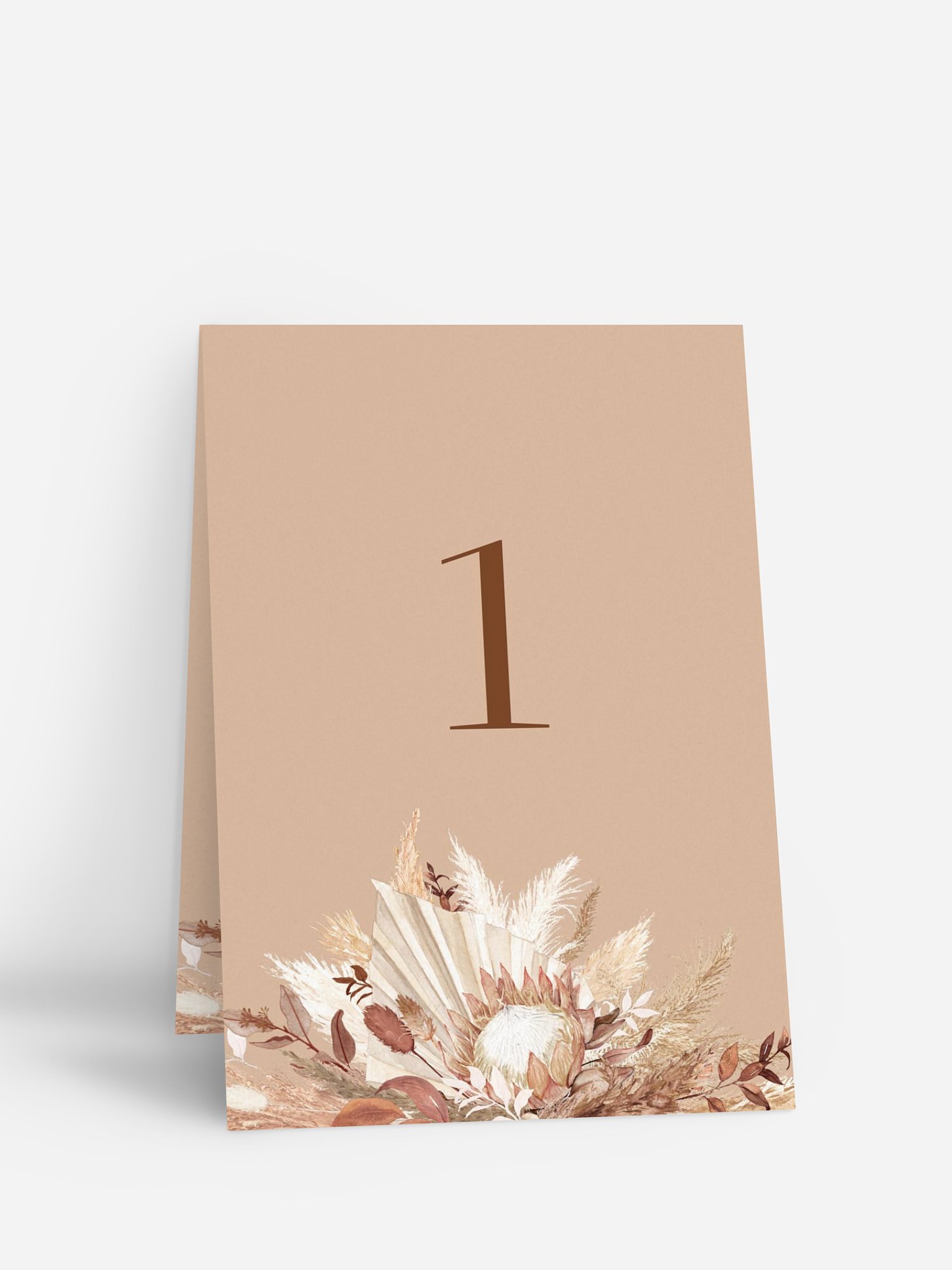 Numéro de table mariage Bohemian Bouquet
