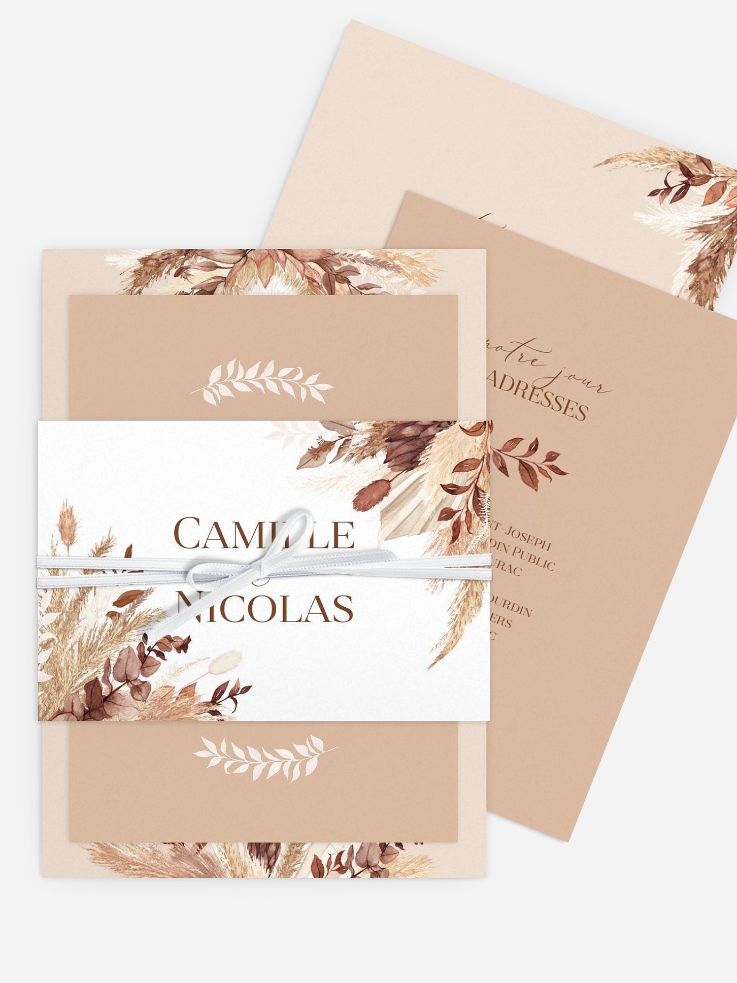 Faire-part de mariage Bohemian Bouquet