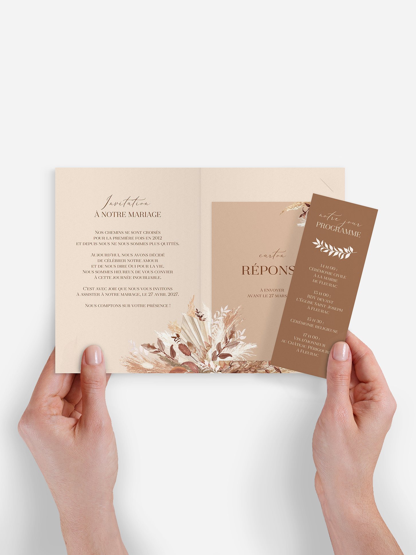 Faire-part de mariage Bohemian Bouquet