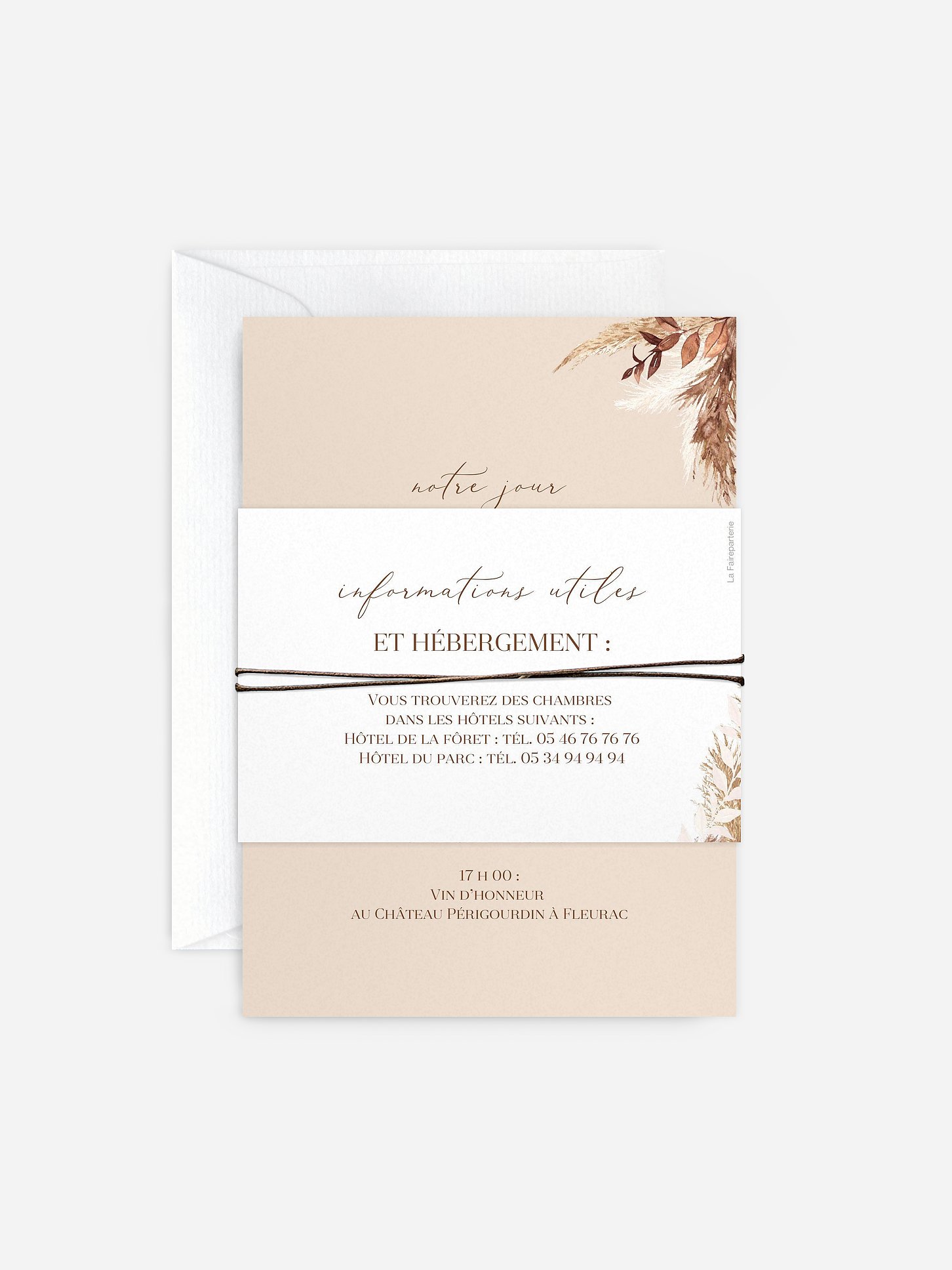 Faire-part de mariage Bohemian Bouquet