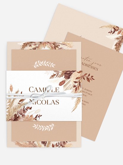 Faire-part de mariage Bohemian Bouquet