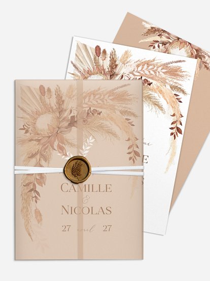 Faire-part de mariage Bohemian Bouquet