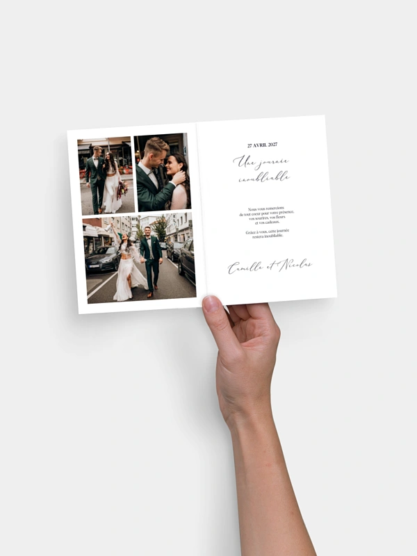 Carte de remerciements Magic night