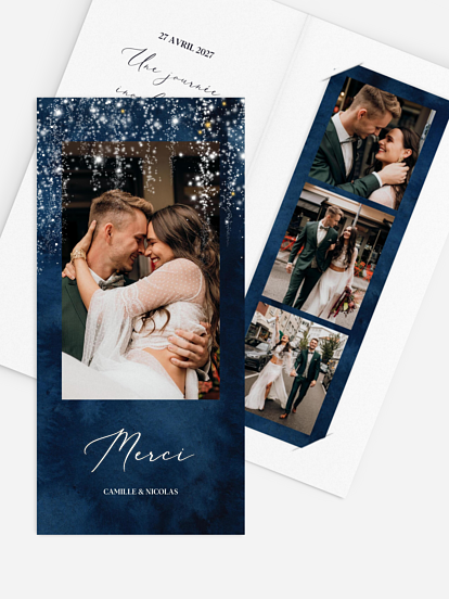 Carte de remerciements Magic night