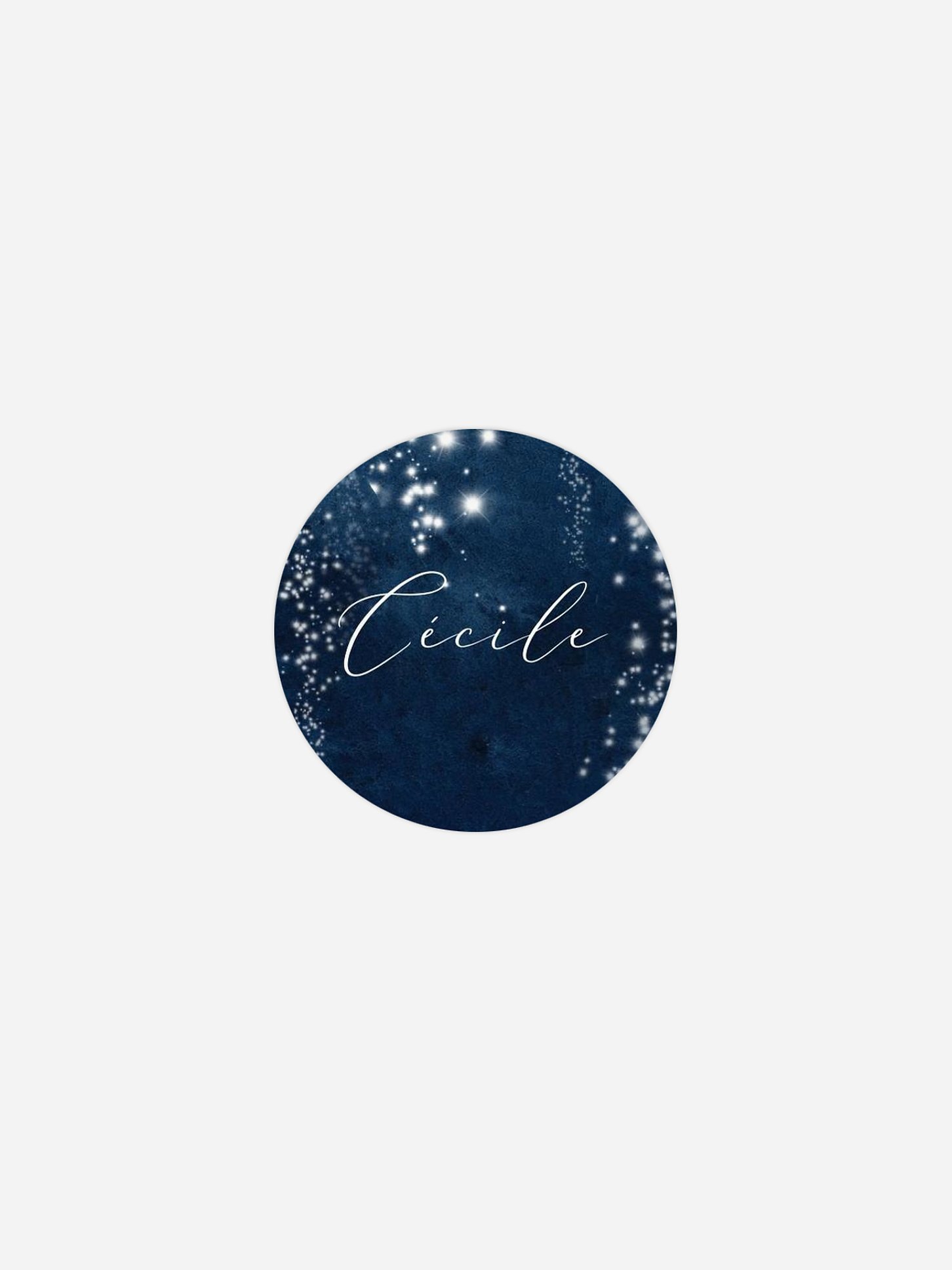 Étiquette cadeau individuelle Magic night