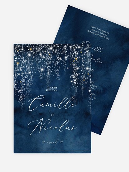 Faire-part de mariage Nuit champêtre