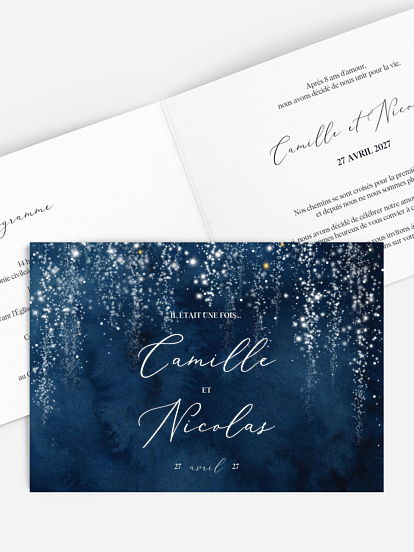 Faire-part de mariage Nuit champêtre